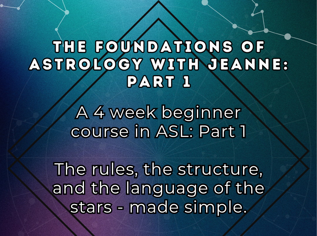 ✨ ASTROLOGY BEGINNER'S COURSE NOV 2025 ✨