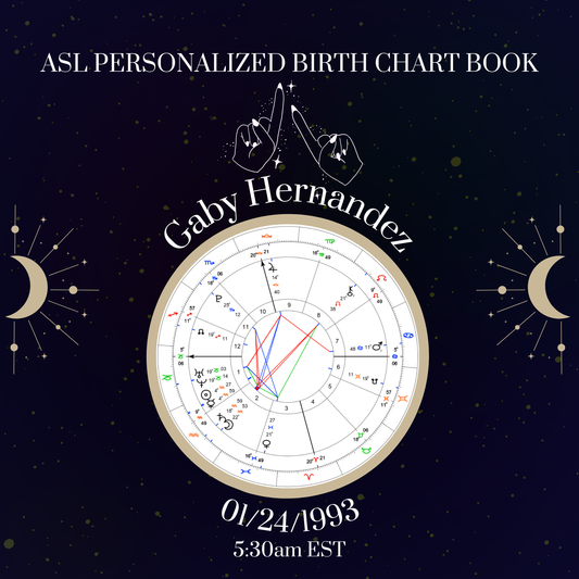 ASL PERSONALIZED BIRTH CHART BOOK