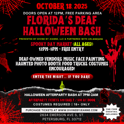 FLORIDA'S DEAF HALLOWEEN BASH 2025