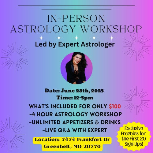In Person Astrology Workshop